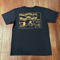 ステュディオ・ダ・ルチザン　デニムポケット付きプリントＴシャツ　８１３５Ａ