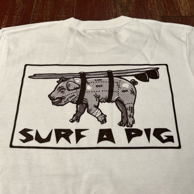 画像2: SURF A PIG（サーフアピッグ）　プリントTシャツ　ST－８