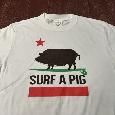 画像2: SURF A PIG（サーフアピッグ）　プリントTシャツ　ST－１１