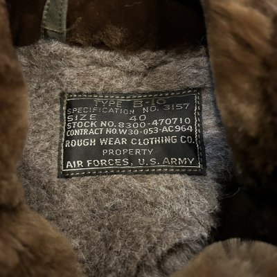 画像7: バズリクソンズ　フライトジャケット　Ｂ－１０ ラフウェアモデル　ＢＲ１５３２５