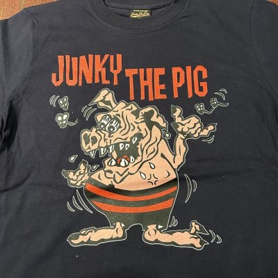 画像4: JUNKY THE PIG（ジャンキー ザ ピッグ）　プリントTシャツ　JTー1