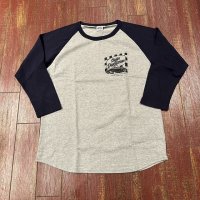 ステュディオ・ダ・ルチザン　七分袖 プリントラグランTシャツ　８１５１B