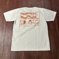 ステュディオ・ダ・ルチザン　デニムポケット付きプリントＴシャツ　８１６１Ａ
