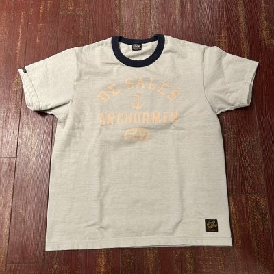 画像1: デラックスウエア　プリントリンガーＴシャツ　ＤＸＴS－２５０３
