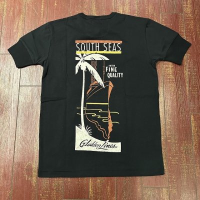 画像1: BY GLADHAND(バイ グラッドハンド)　“グラッデンラインズ” プリントヘンリーネックTシャツ　BYGH５１２０
