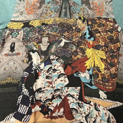 画像2: サンサーフ×月岡芳年　スペシャルエディション　ハワイアンシャツ 「偐紫田舎源氏」ＳＳ３９５３１