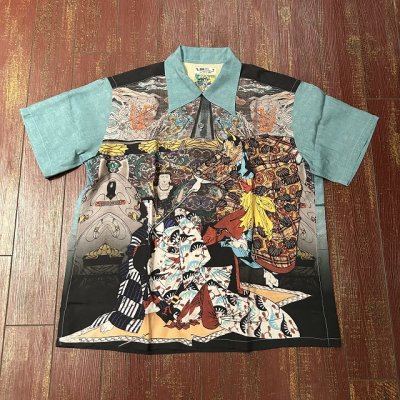 画像1: サンサーフ×月岡芳年　スペシャルエディション　ハワイアンシャツ 「偐紫田舎源氏」ＳＳ３９５３１