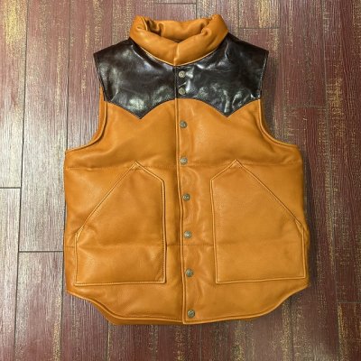 画像2: ワイツーレザー　レザーダウンベスト　ＳＶ－０１