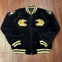 テーラー東洋　別珍スカジャン  “ROARING TIGER” × “JAPAN MAP”　TT１５７９２-１２８
