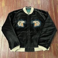 港商　スペシャルエディション　別珍スカジャン　“Stencil Paint” TOYO ENTERPRISE 60th Anniversary Special Edition “TIGER HEAD” × “EAGLE”　TT１５８０９