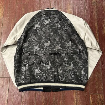 画像4: 港商 スペシャルエディション 60周年記念スカジャン “TIGER & DRAGON” (BROCADE) × “EAGLE” TT15717