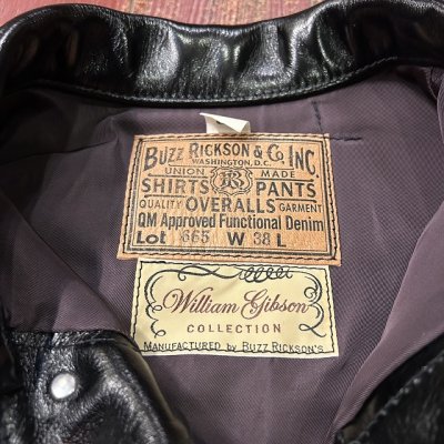 画像7: バズリクソンズ　ウイリアム・ギブソン コレクション　ブラックレザーブラウス　ＢＲ８０６６５