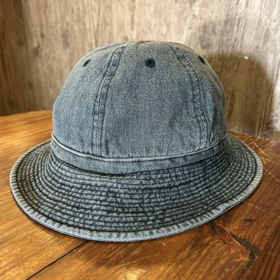 画像1: ウエストライド　デニムアーミーハット ユーズド加工