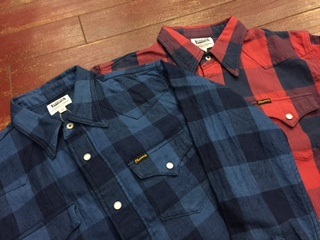 フェローズ　インディゴ染めチェックシャツ 16S-833CS-C