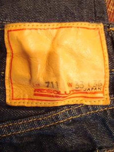 画像1: リゾルト 5ポケットジーンズ ７１１　ワンウォッシュ