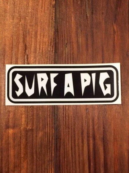 画像1: SURF A PIG（サーフ ア ピッグ）　ステッカー　SS－１ (1)