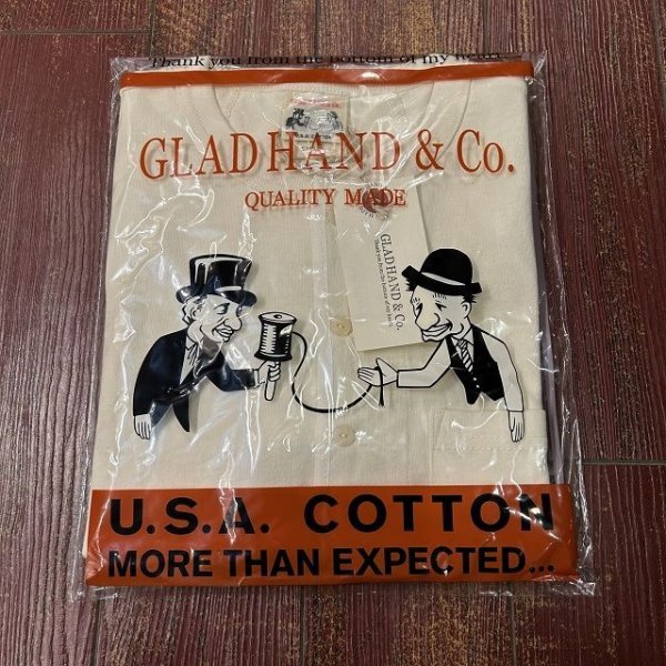 画像1: GLADHAND(グラッドハンド)　スタンダードヘンリーポケットTシャツ(1pack)　GLADHAND-13 (1)