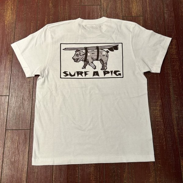 画像1: SURF A PIG（サーフアピッグ）　プリントTシャツ　ST－８ (1)