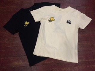 テーラー東洋×ピーナッツ 刺繍Tシャツ　「THINKING SNOOPY」 TT77008